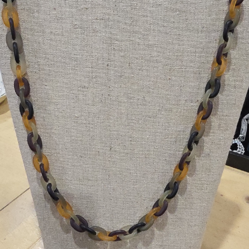 Y2K 90s Vintage Multicolor Chain Link Necklace